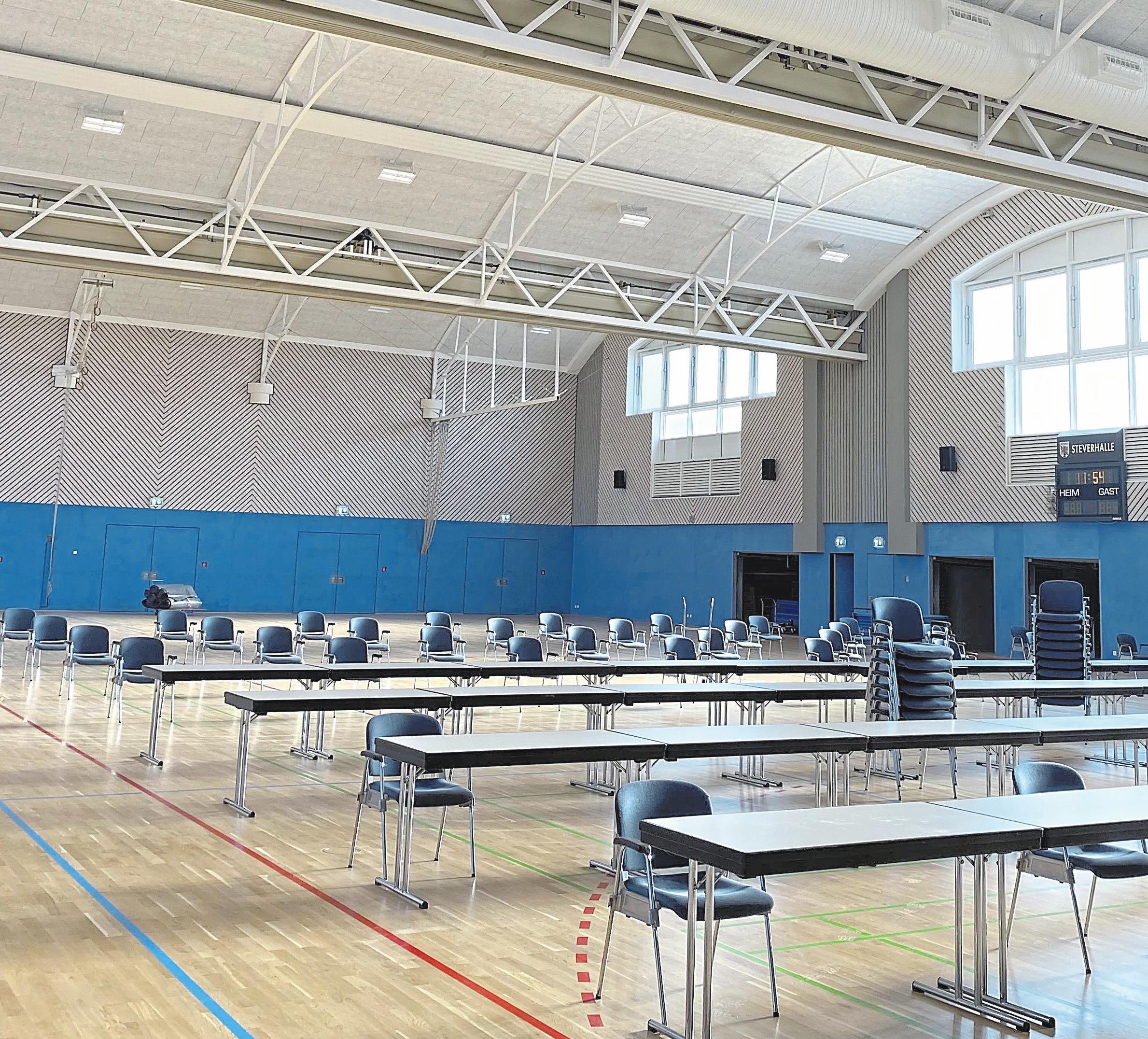 Zwar finden aktuell keine Veranstaltungen statt, demnächst soll sich aber die Halle wieder mit Leben füllen Zwar finden aktuell keine Veranstaltungen statt, demnächst soll sich aber die Halle wieder mit Leben füllen