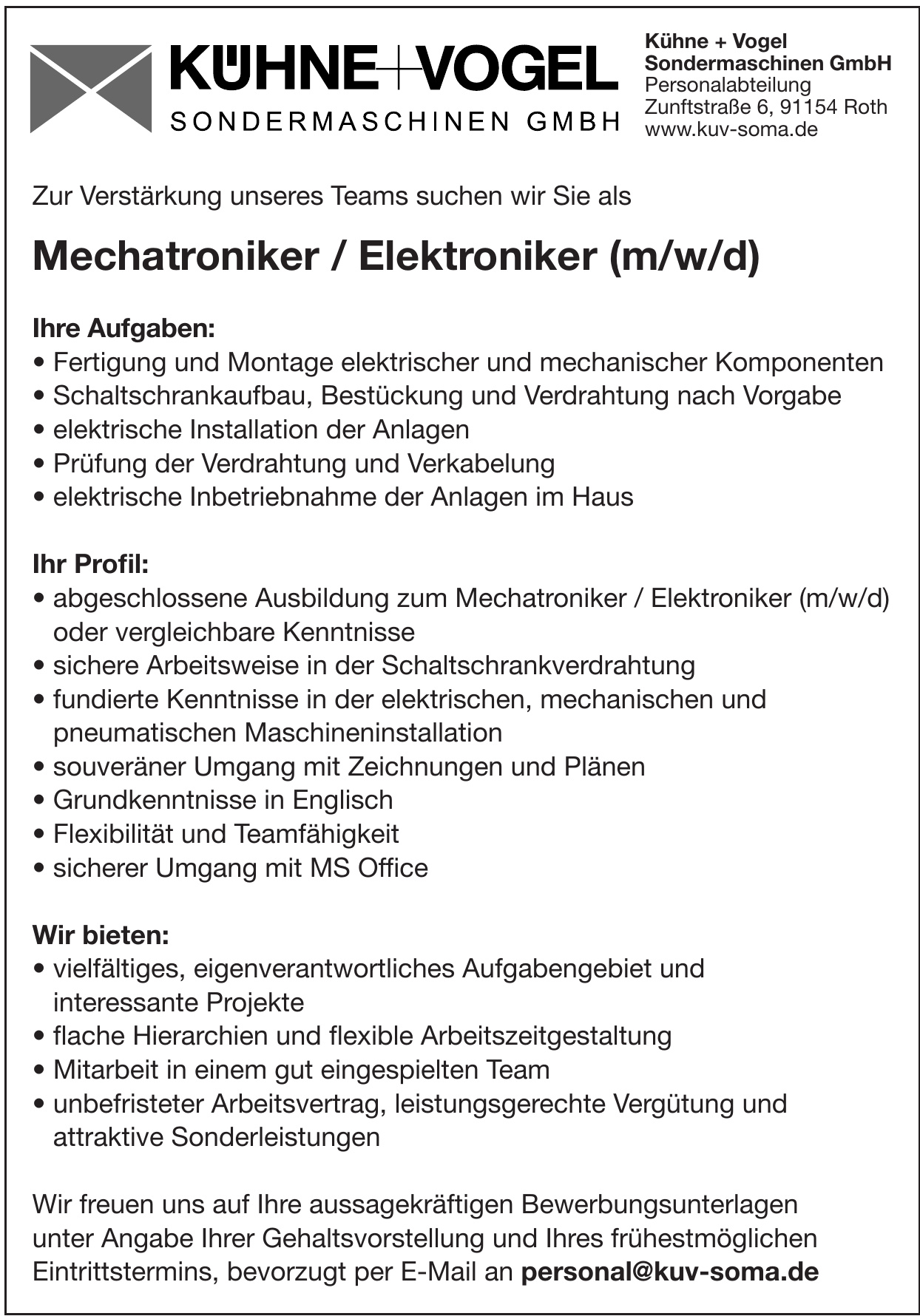 Kühne + Vogel Sondermaschinen GmbH