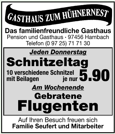 Gasthaus Zum Hühnernest Gasthaus Zum Hühnernest