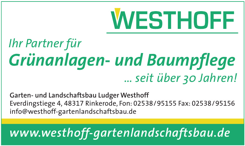 Garten- und Landschaff sbau LudgerWesthof Garten- und Landschaff sbau LudgerWesthof