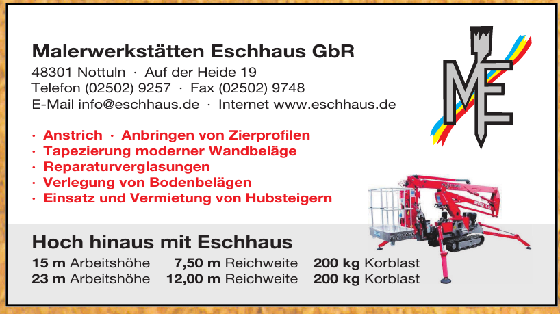 Malerwerkstätten Eschhaus GbR Malerwerkstätten Eschhaus GbR