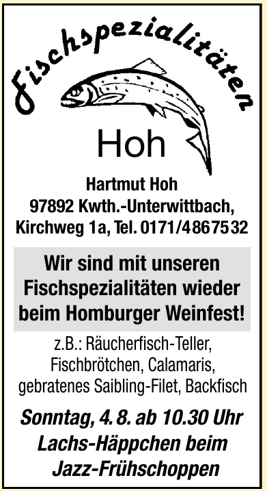 Fischspezialitäten Hartmut Hoh Fischspezialitäten Hartmut Hoh