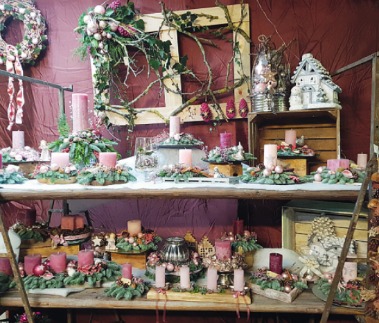 Bei der Adventsausstellung im Blumenhaus Breckwoldt können sich die Besucher von den zauberhaften Deko-Ideen inspirieren und auf Weihnachten einstimmen lassen Foto: Blumenhaus Breckwoldt