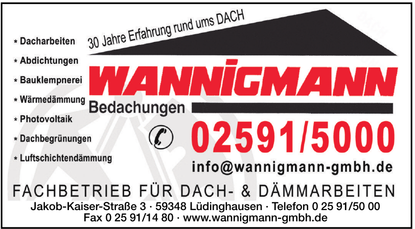 Wannigmann Bedachungen Wannigmann Bedachungen