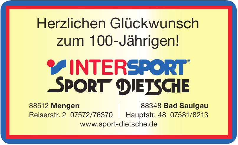 Intersport - Sport-Dietsche GmbH & Co.KG Intersport - Sport-Dietsche GmbH & Co.KG