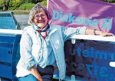 Jutta Dalberg freut sich über die Anerkennung für ihr ehrenamtliches Engagement Fotos: Diakonie HH