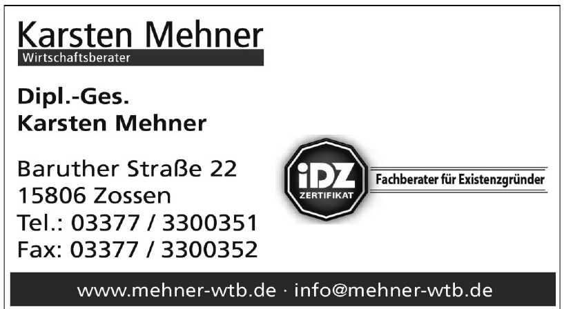 Karsten Mehner Wirtschaftsberater Karsten Mehner Wirtschaftsberater