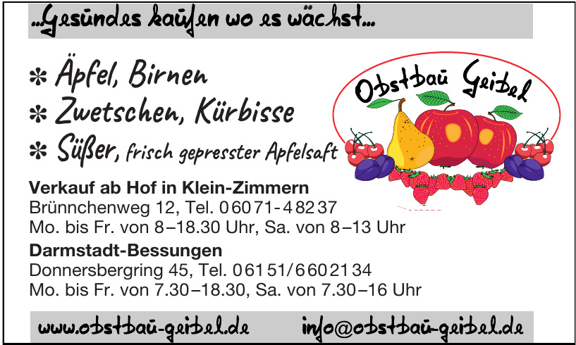 Obstbau Geibel Obstbau Geibel
