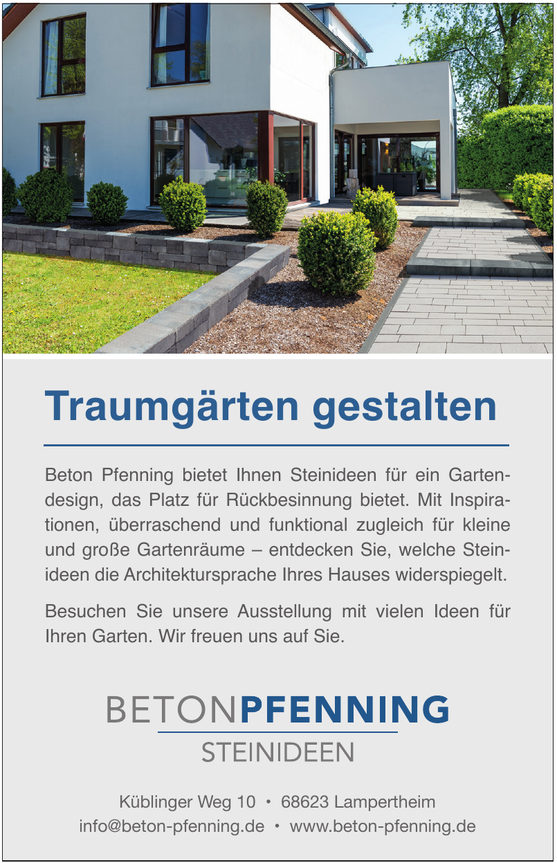 Beton Pfenning Steinideen Beton Pfenning Steinideen