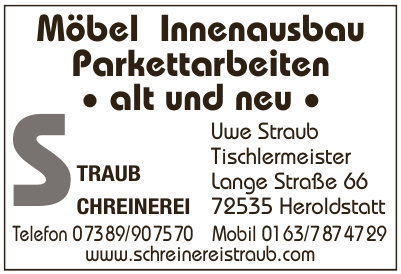 Schreinerei Straub Schreinerei Straub