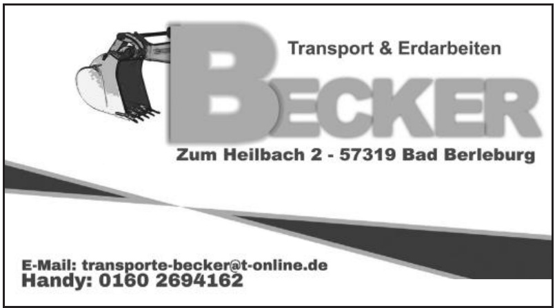 Transport und Erdarbeiten Becker Transport und Erdarbeiten Becker