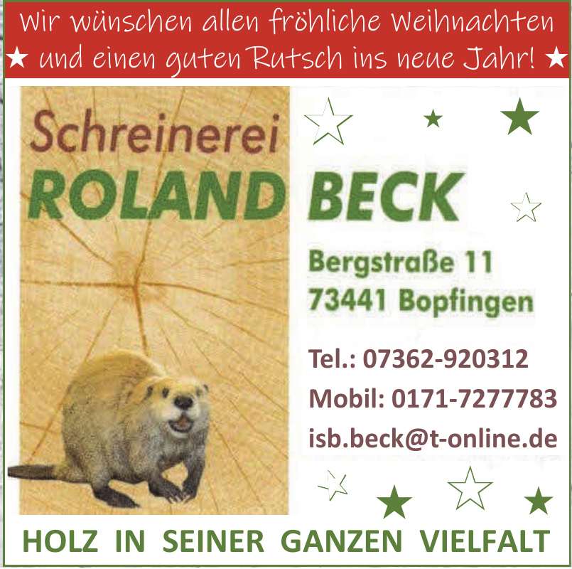 Schreinerei Roland Beck