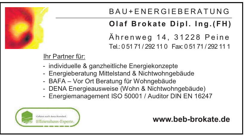 Bau+Energieberatung Brokate Bau+Energieberatung Brokate