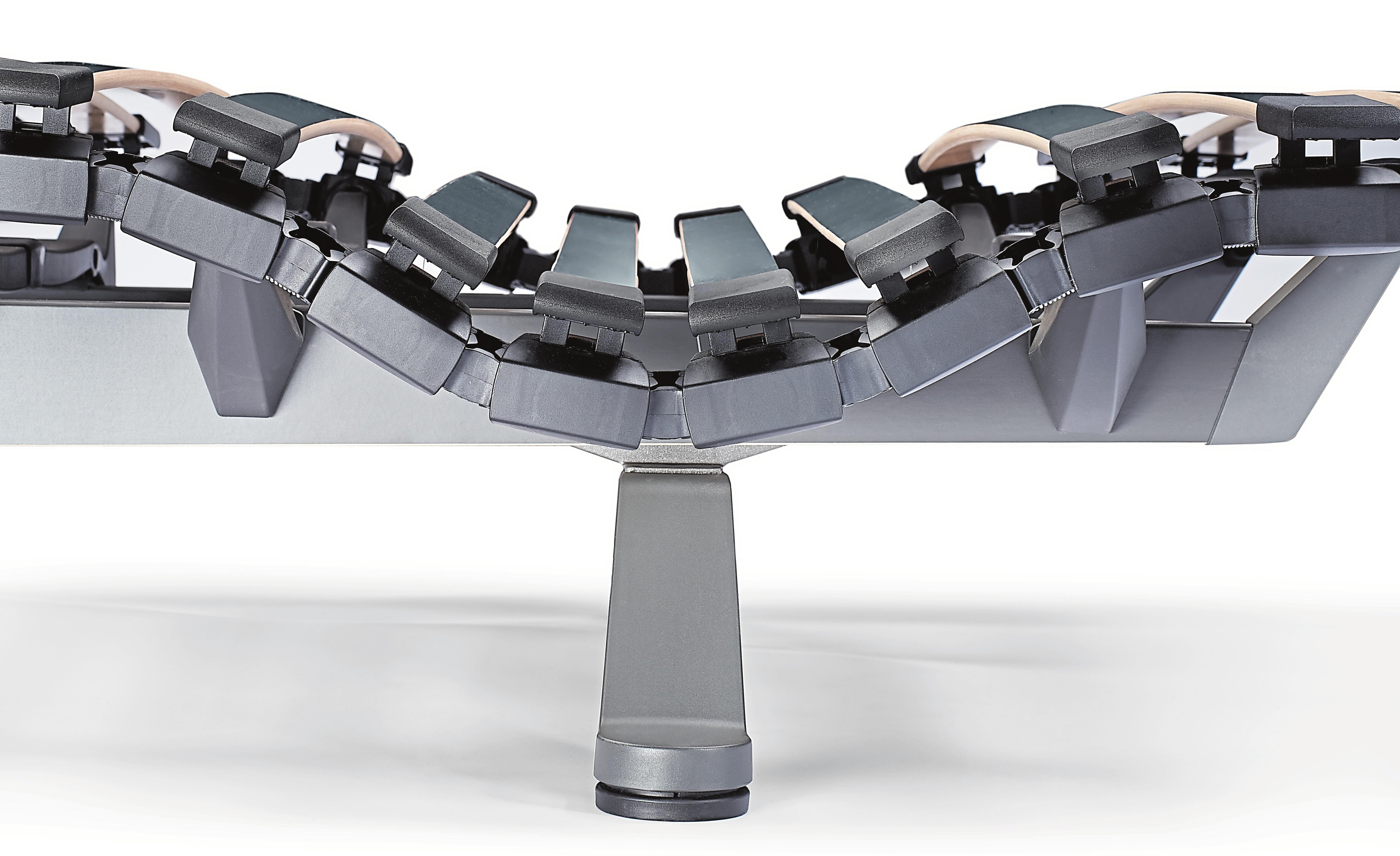 Die Swissflex bridge-Unterfederungen bieten einen optimalen Unterbau und Entlastung für verschiedene Körperzonen.