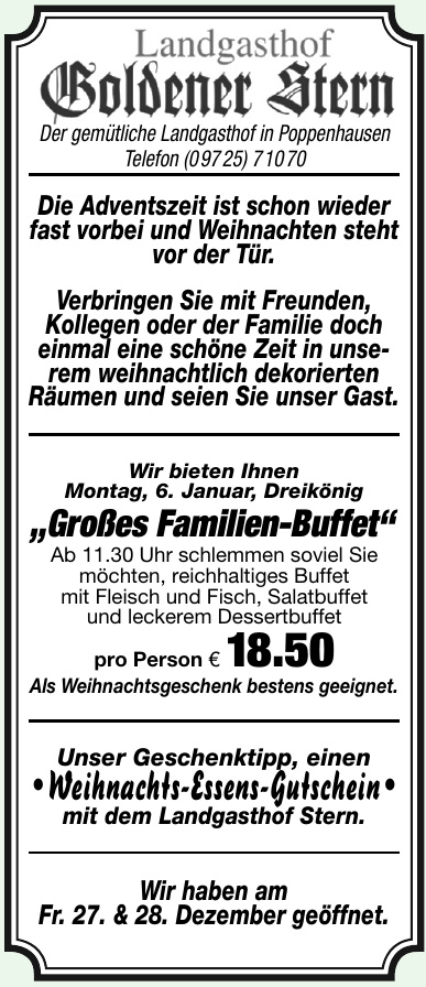 Landgasthof Goldener Stern Landgasthof Goldener Stern
