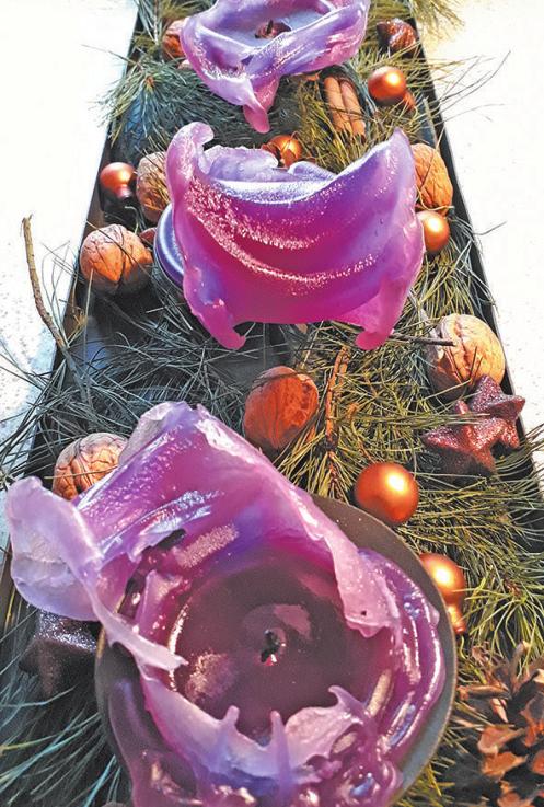 Aus alt mach neu: Die Reste der Weihnachtskerzen können recycelt werden. Kundenfoto
