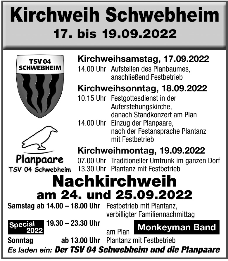 TSV 04 Schwebheim - Planpaare