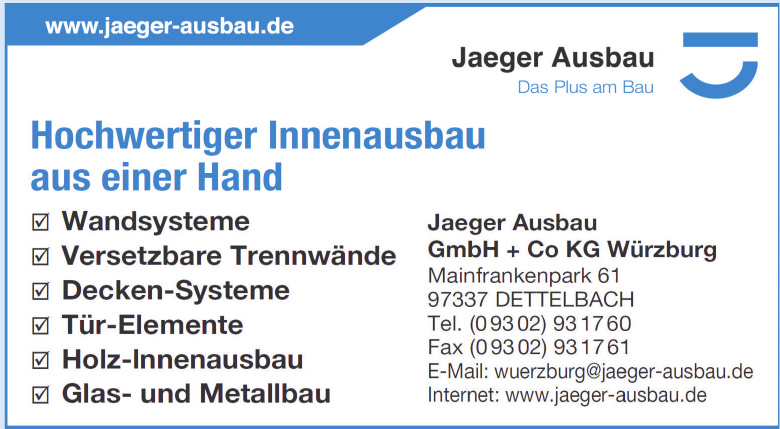 Jaeger Ausbau GmbH + Co KG Würzburg