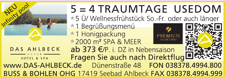 Das Ahlbeck Hotel & Spa - Buss & Bohlen OHG Das Ahlbeck Hotel & Spa - Buss & Bohlen OHG