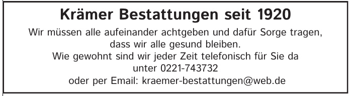 Krämer Bestattungen Krämer Bestattungen