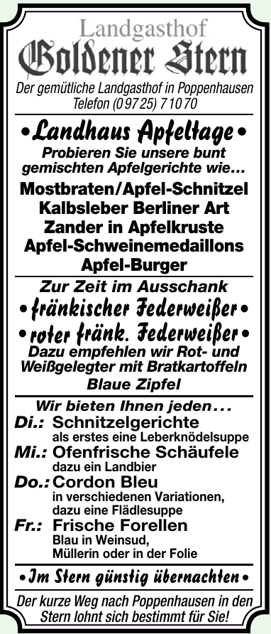 Landgasthof Goldener Stern Landgasthof Goldener Stern