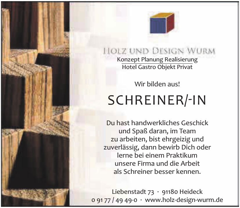 Holz und Desing Wurm Holz und Desing Wurm