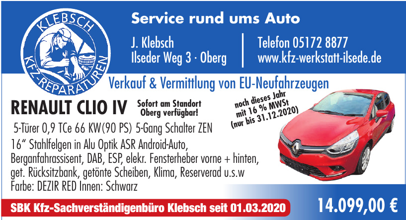 J. Klebsch Service rund ums Auto J. Klebsch Service rund ums Auto