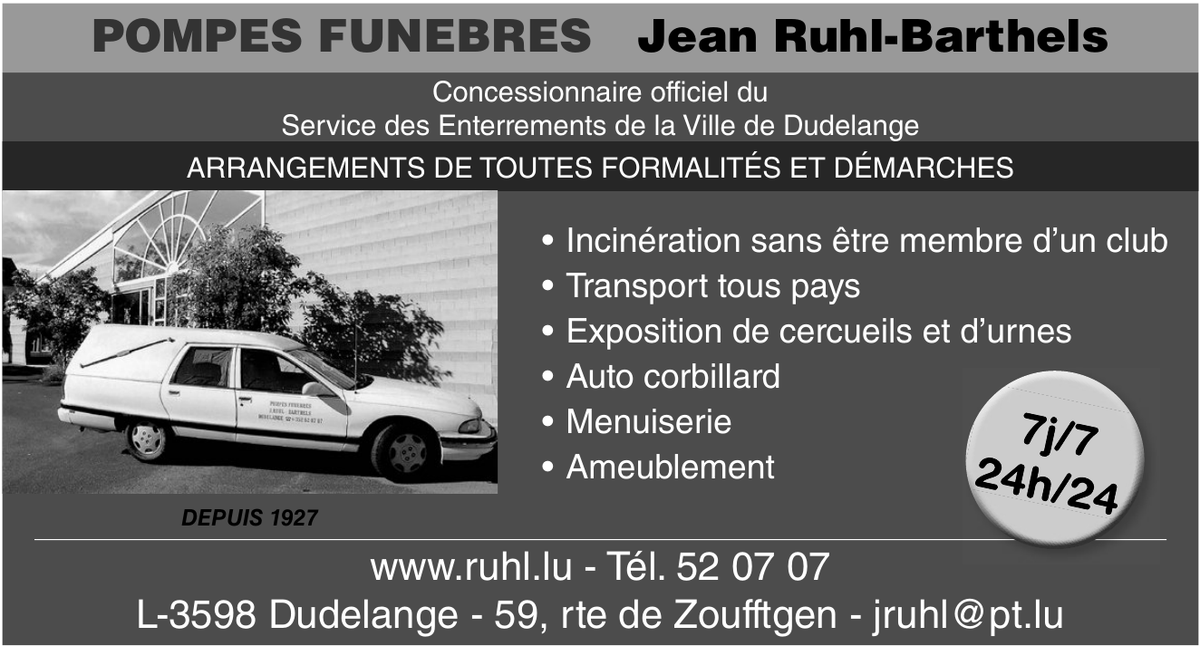 Pompes Funebres Jean Ruhl-Barthels