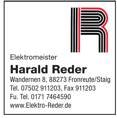 Elektromeister Harald Reder Elektromeister Harald Reder