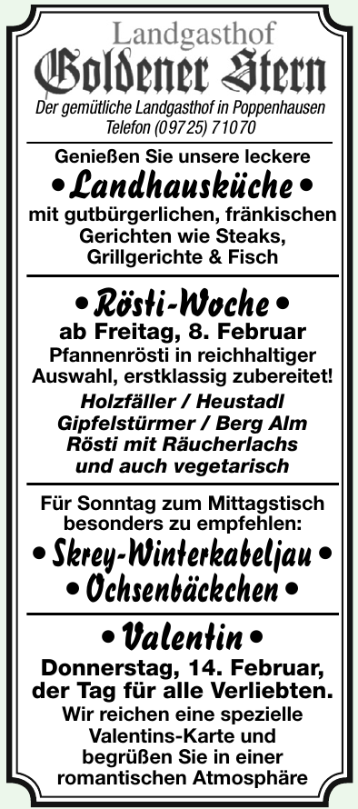 Landgasthof Goldener Stern Landgasthof Goldener Stern