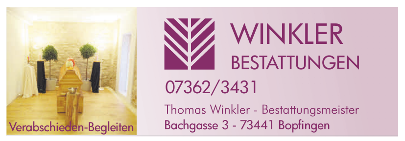 Winkler Bestattungen Winkler Bestattungen