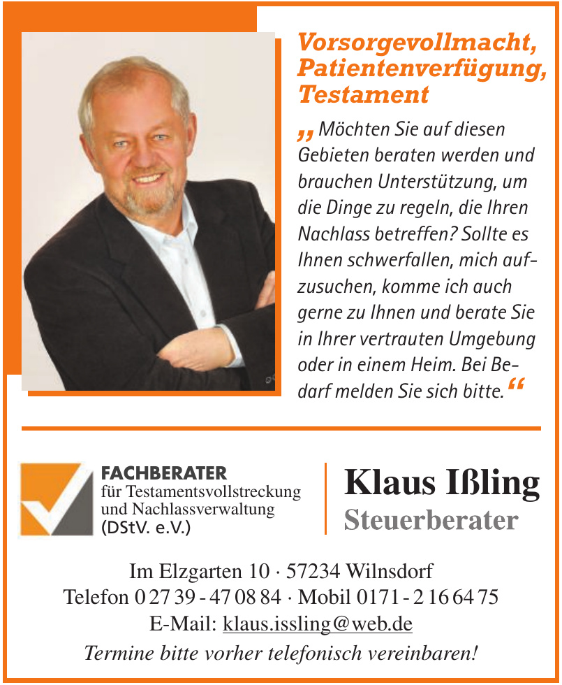 Klaus Ißling Steuerberater Klaus Ißling Steuerberater