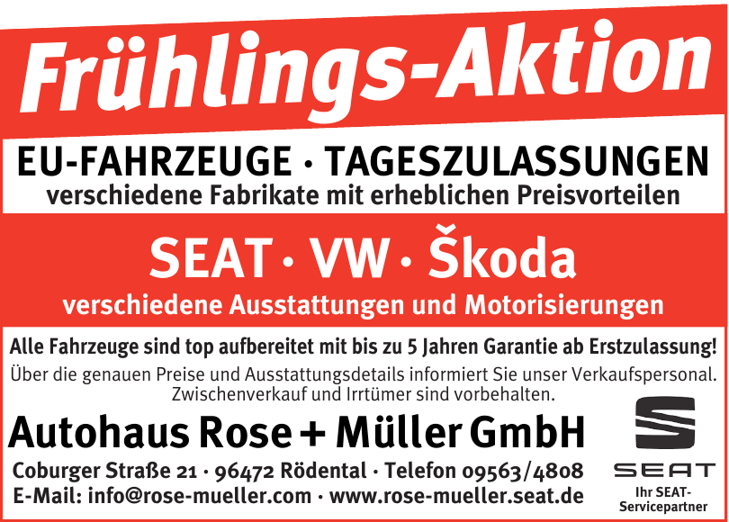 Autohaus Rose + Müller GmbH Autohaus Rose + Müller GmbH