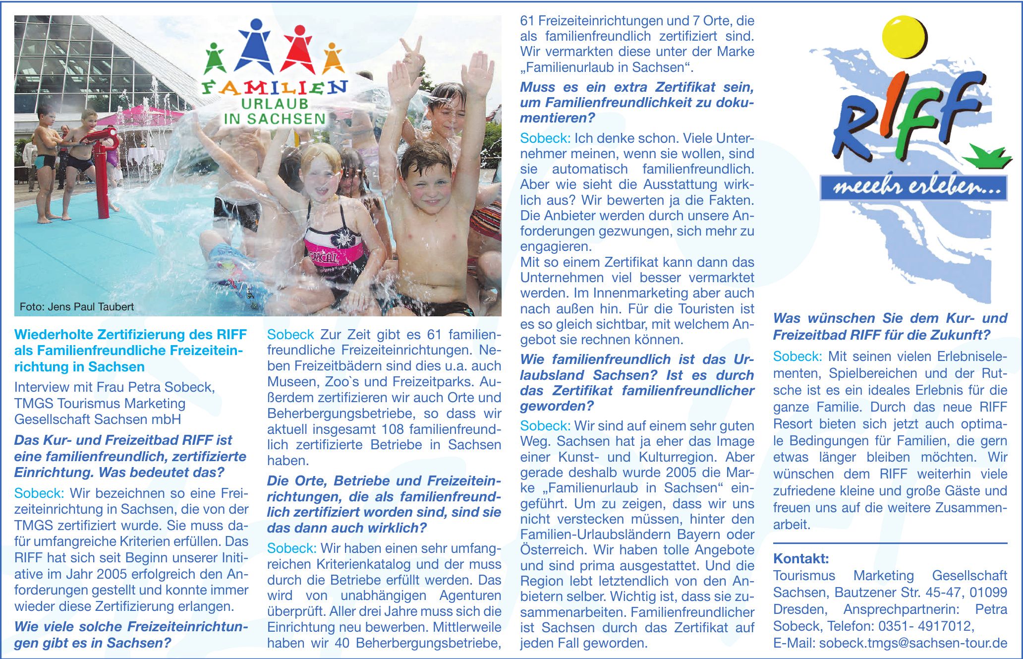 Riff - Tourismus Marketing Gesellschaft Sachsen Riff - Tourismus Marketing Gesellschaft Sachsen