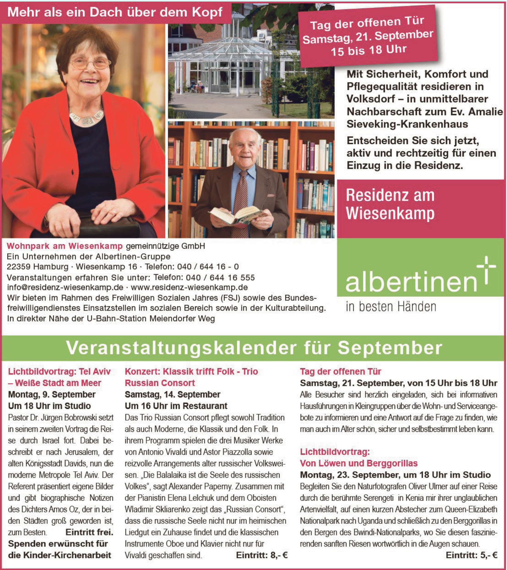 Wohnpark am Wiesenkamp gemeinnützige GmbH Wohnpark am Wiesenkamp gemeinnützige GmbH