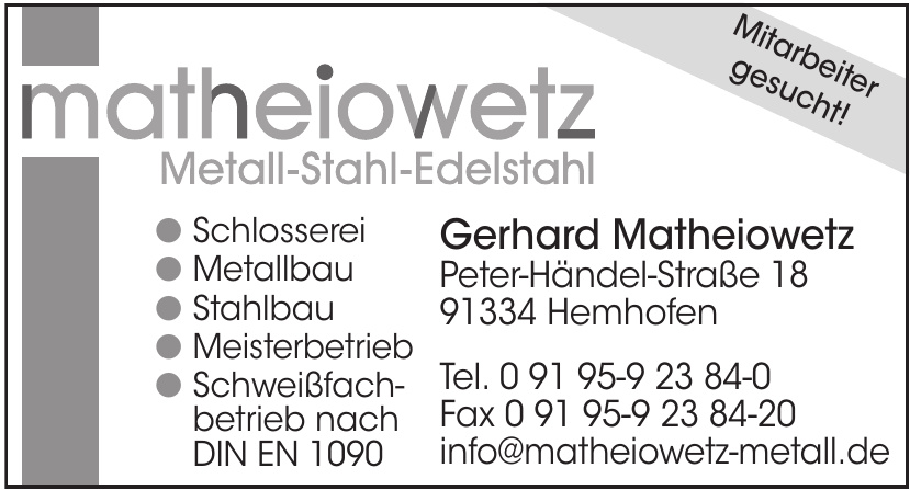matheiowetz Metall-Stahl-Edelstahl
