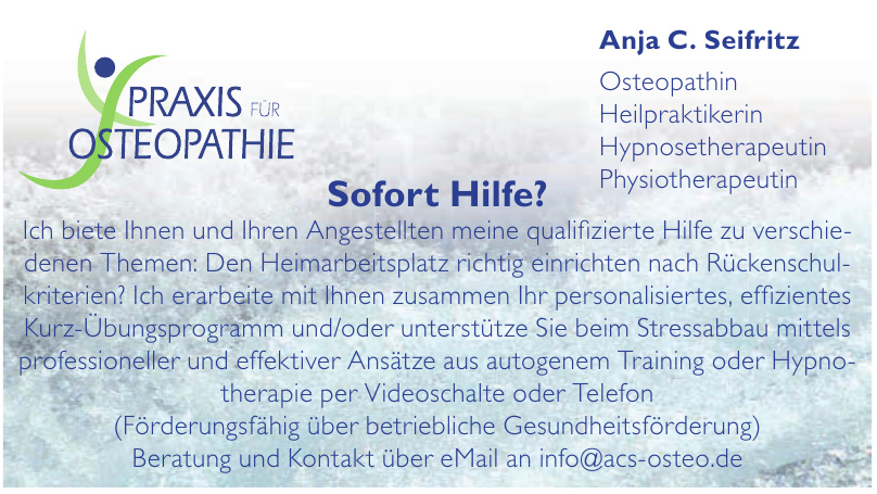 Anja C. Seifritz Anja C. Seifritz