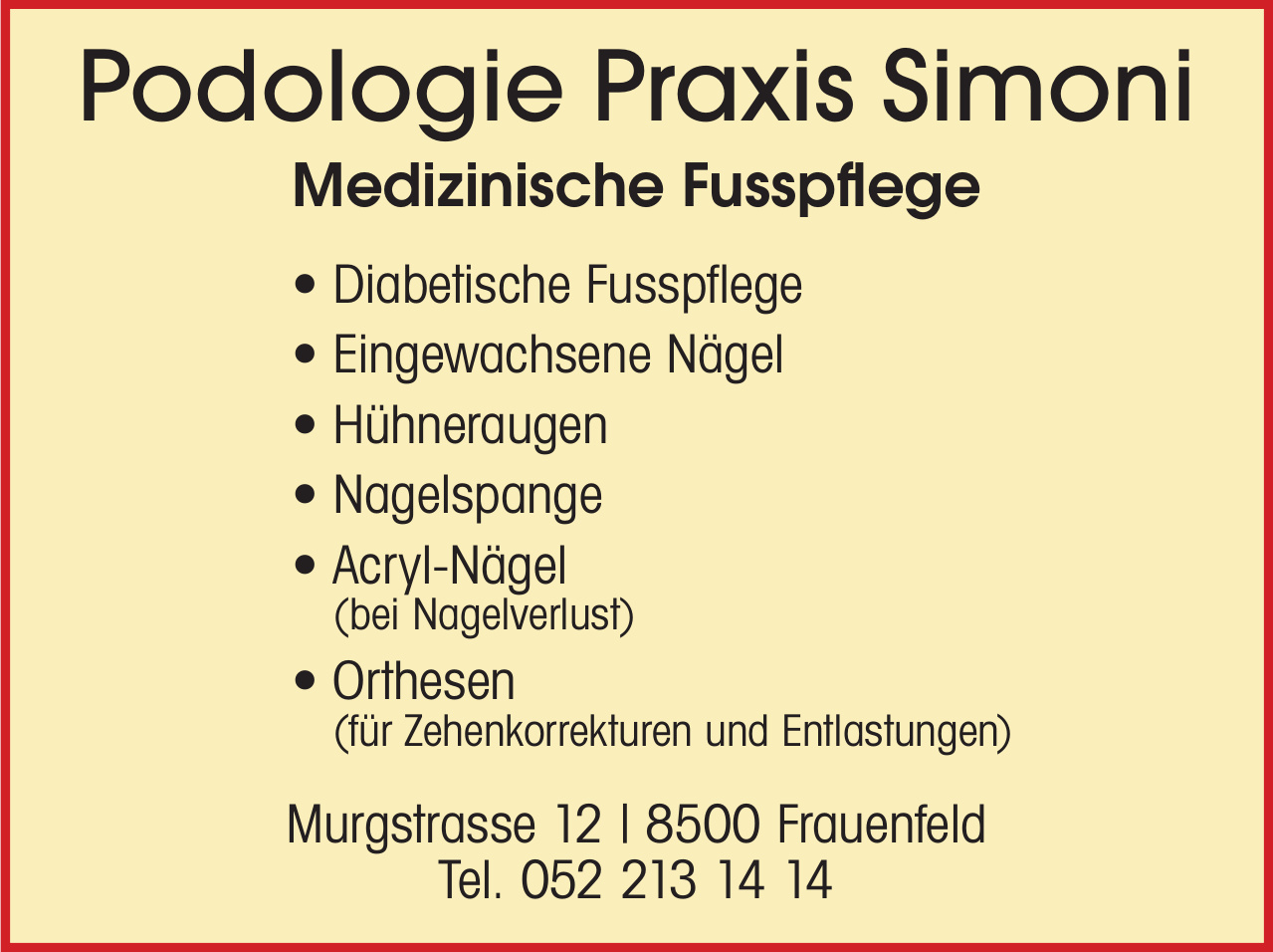 Podologie Praxis Simoni Podologie Praxis Simoni
