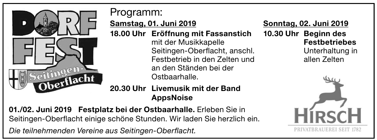 Dorffest Seitingen-Oberflacht Dorffest Seitingen-Oberflacht