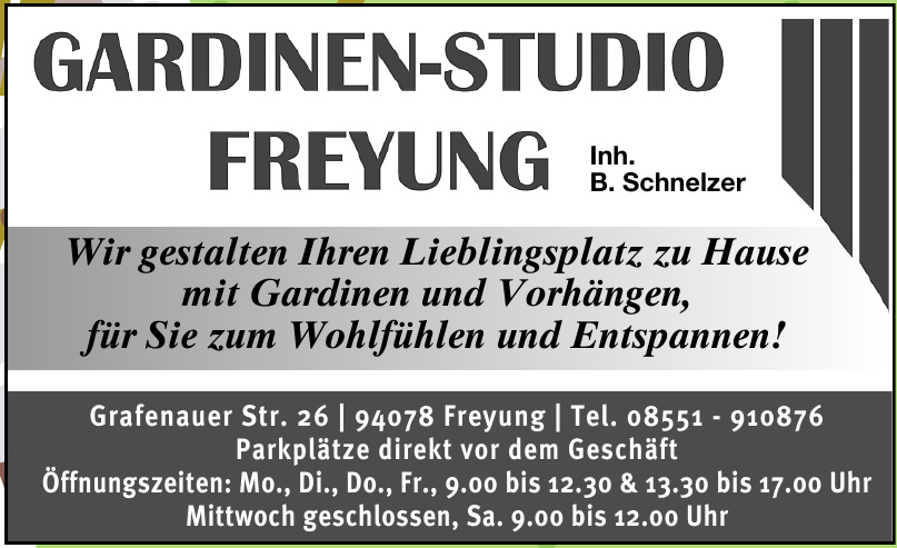 Gardinen-Studio Freyung