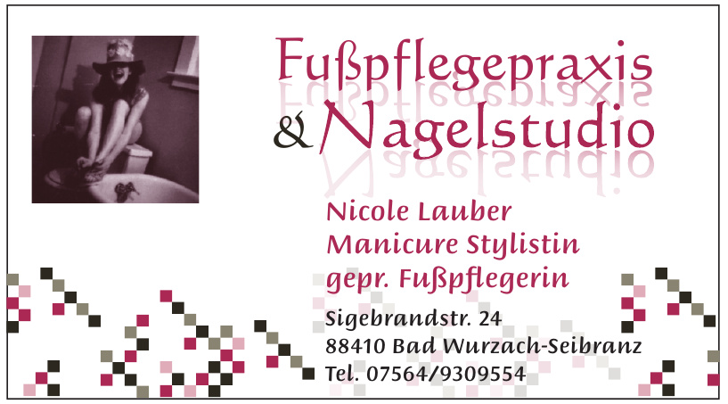 Nagelstudio & professionelle Fußpflege Nicole Lauber Nagelstudio & professionelle Fußpflege Nicole Lauber