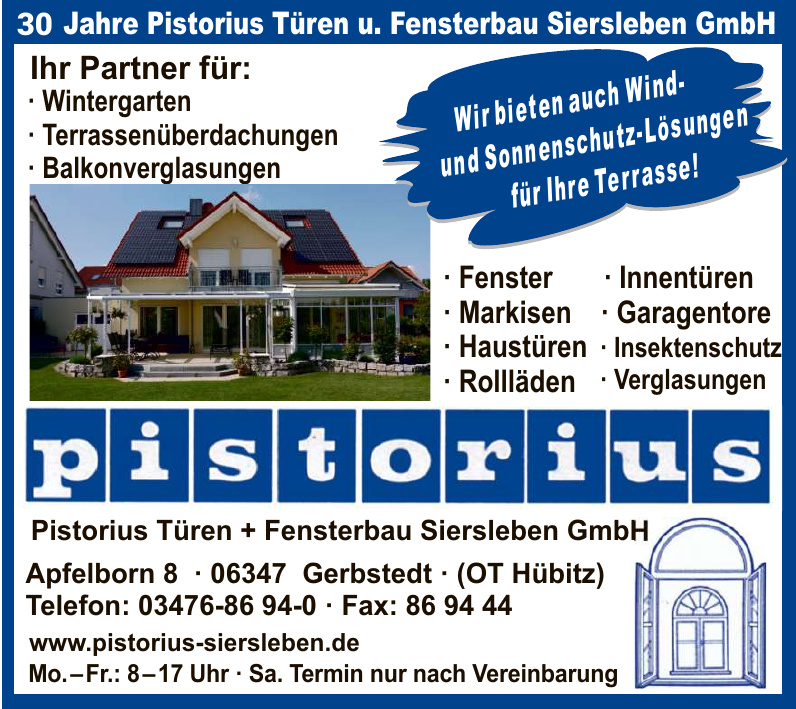 Pistorius Türen + Fensterbau Siersleben GmbH