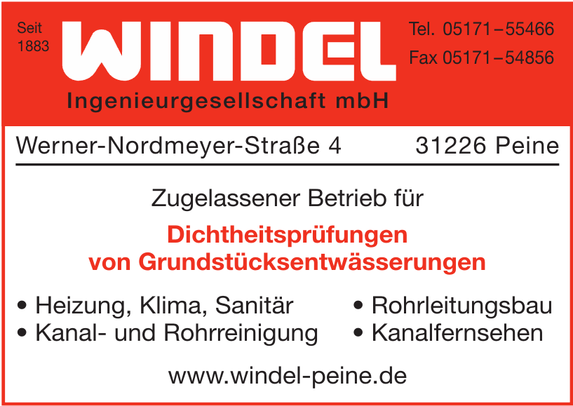 Windel Ingenieurgesellschaft mbH Windel Ingenieurgesellschaft mbH