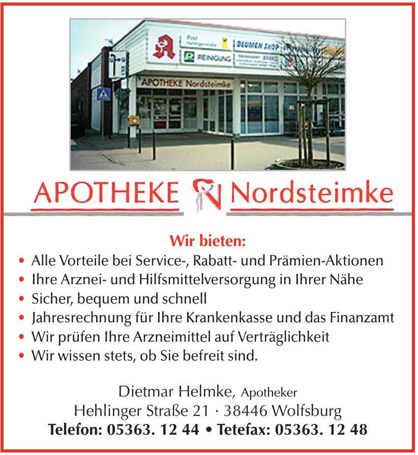 Apotheke Nordsteimke Apotheke Nordsteimke