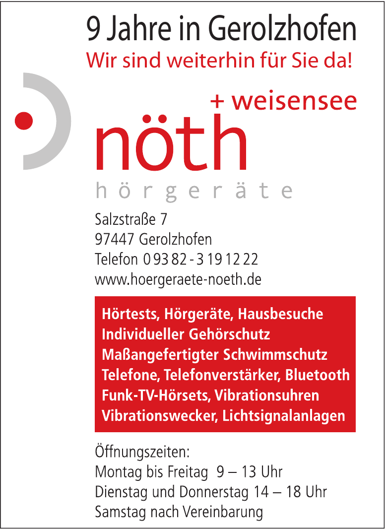 Hörgeräte Nöth + Weisensee Hörgeräte Nöth + Weisensee