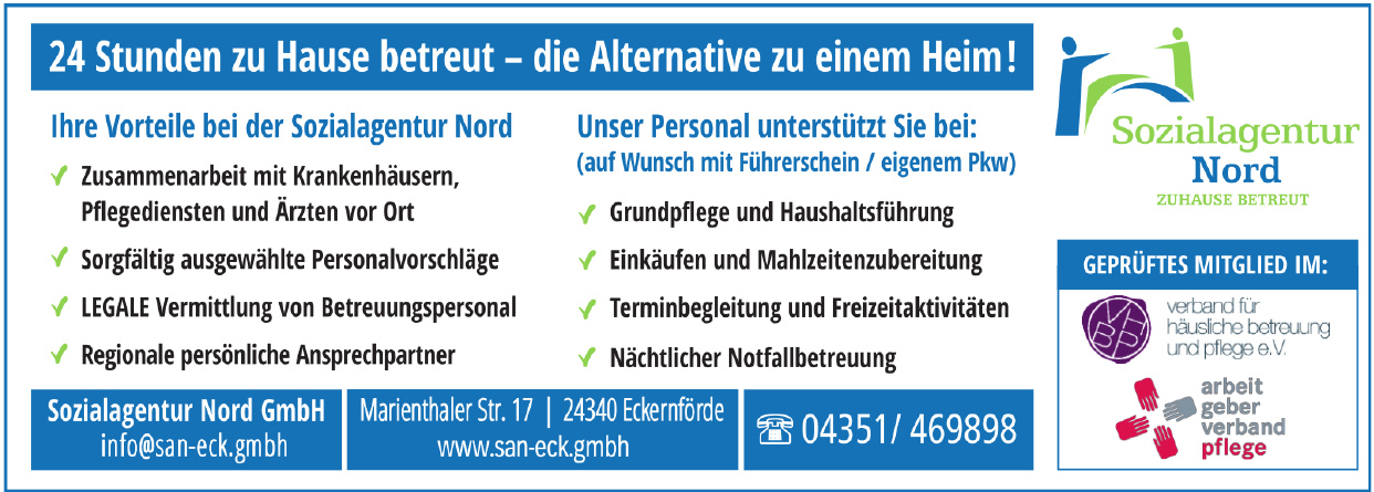 Sozialagentur Nord GmbH Sozialagentur Nord GmbH