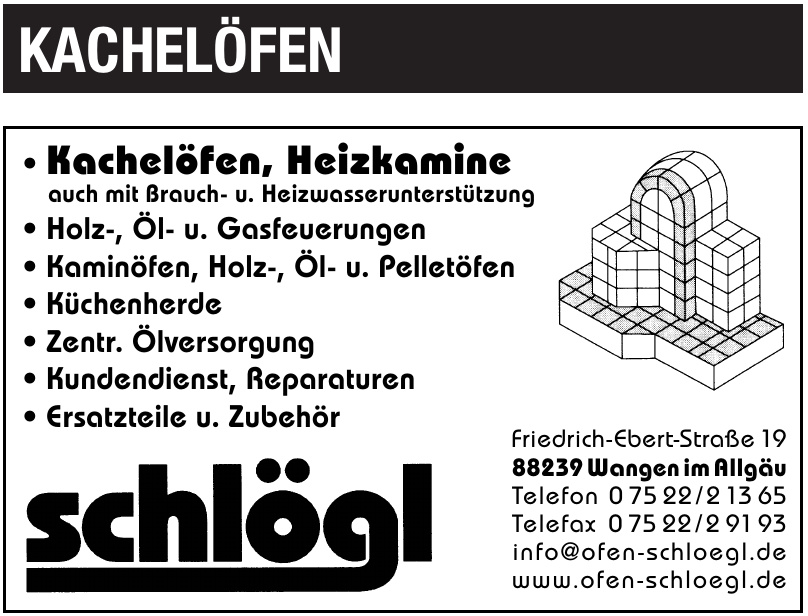 Kachelöfen und Heizkamine Schlögl Kachelöfen und Heizkamine Schlögl