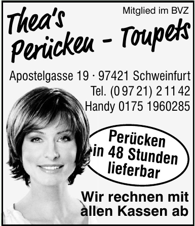 Thea‘s Perücken -Toupets Thea‘s Perücken -Toupets