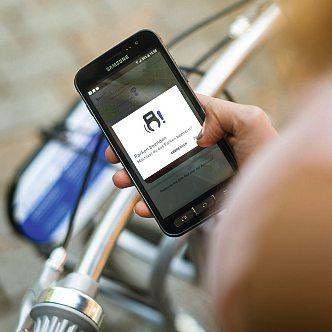 Mit der App kann man nextbike an der Station leicht das entlehnen und auch wieder zurückgeben. Foto: Nextbike Mit der App kann man nextbike an der Station leicht das entlehnen und auch wieder zurückgeben. Foto: Nextbike