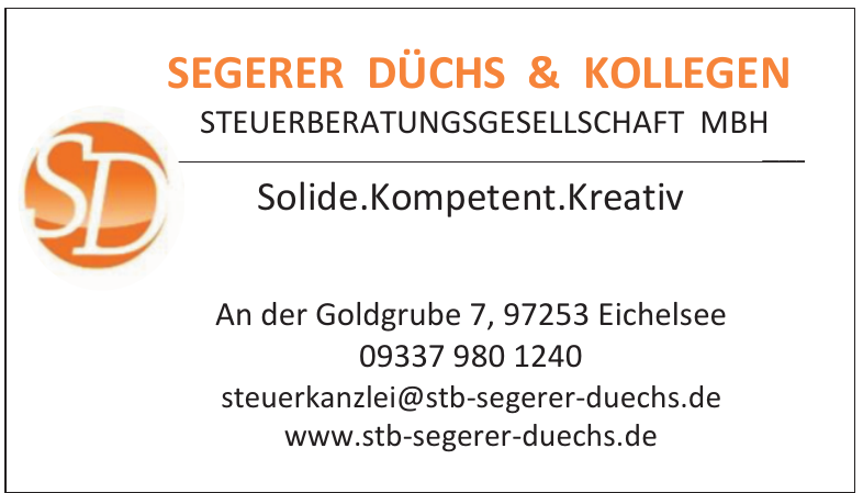 Segerer Düchs & Kollegen Steuerberatungsgesellschaft mbH Segerer Düchs & Kollegen Steuerberatungsgesellschaft mbH